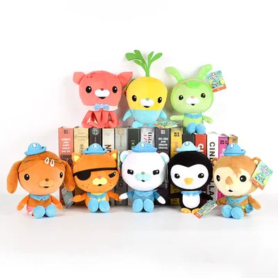Jouets en peluche Octonauts originaux pour enfants Barnacles Tweak Souverain Azii Peso