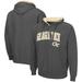 Men's Colosseum Charcoal Georgia Tech Yellow Jackets Arch & Logo 3.0 Full-Zip Hoodie