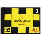 PGA TOUR Event-Used #3 Yellow and Black Pin Flag from The Charles Schwab Cup Championship on October 2nd to 30th 2005