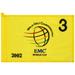 PGA TOUR Event-Used #3 Yellow Pin Flag from The EMC World Cup on December 12th to 15th 2002