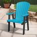 Outdoor Leisure Products Adirondack Chair Plastic/Resin in Black | 42 H x 24.5 W x 21 D in | Wayfair 511ARB