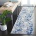 Blue/Gray 2' x 9' Indoor Area Rug - 17 Stories Maxey Abstract Navy/Gray Area Rug Polypropylene | Wayfair 336BBAB6FDE84D8A9054D29FC887DE2E