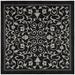 White 63 x 0.2 in Area Rug - Charlton Home® Cherene Floral Black/Sand Indoor/Outdoor Area Rug, Polypropylene | 63 W x 0.2 D in | Wayfair