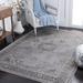 Gray 63 x 0.14 in Indoor Area Rug - Ophelia & Co. Huckstep Oriental Area Rug Polyester/Viscose | 63 W x 0.14 D in | Wayfair