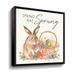 The Holiday Aisle® Happy Easter VI Spring Pineneedle Green - Graphic Art on Canvas in Brown | 14 H x 14 W x 2 D in | Wayfair