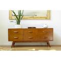 Joss & Main Elswick 6 Drawer Dresser Wood in Brown/Red | 31.25 H x 65 W x 17.75 D in | Wayfair 7C42CAA951CD4F5EA456DBF46566CCFC