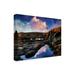 Breakwater Bay Lighthouse 4 by Dennis Frates - Wrapped Canvas Photograph Canvas, Wood in Black/Blue/Indigo | 14 H x 19 W x 2 D in | Wayfair