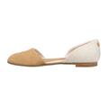 TOMS WOMEN JUTTI DORSAY Doe Suede/Yarn Dye UK3.5