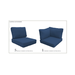 kathy ireland Homes & Gardens River Brook Cover Set for RIVER-06v in Midnight - TK Classics CK-RIVER-06v-NAVY