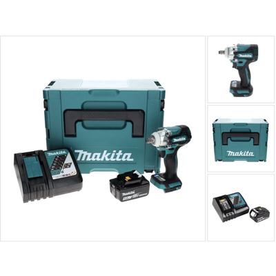 Makita - dtw 300 RT1J Akku Schlagschrauber 18 v 330 Nm 1/2' Brushless + 1x Akku 5,0 Ah + Ladegerät Image