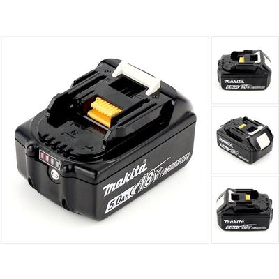 Makita - bl 1850 b Li-Ion Akku 18V 5,0 Ah ( 197280-8 / 632f15-1 ) mit led Anzeige - Nachfolger von Image