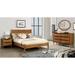 Coop Mid-century Modern Oak Wood 4-Piece Platform Bedroom Set by Furniture of America