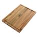 Kenmore Archer 21 Inch Acacia Wood Cutting Board with Groove Handles