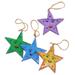 Novica Handmade Star Friends Wood Ornaments (Set Of 4) - 3" H x 3" W x 0.3" D