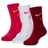 Nike Accessories | Nike Girl Crew Socks 3 Pack 10c-3y | Color: Pink | Size: 10c-3y