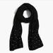 J. Crew Other | J. Crew Black Pearl Accented Ribbed Knit Scarf | Color: Black | Size: Os