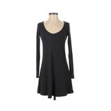 Billabong Casual Dress - A-Line: Gray Solid Dresses - Women's Size X-Small