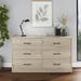 Zipcode Design™ Grantville 6 Drawer Dresser Wood in Brown | 29.69 H x 53.54 W x 15.67 D in | Wayfair 2861BA2011CB4CBC93AEA5BC03262803