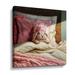 Winston Porter Bed Hare - Graphic Art on Canvas in Pink/White | 24 H x 24 W x 2 D in | Wayfair 5EA1A9624C4548DFB2D2AEAA167D7C2F