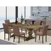 Lark Manor™ Privett Removable Leaf Solid Wood Dining Set Wood/Upholstered in Brown | 30 H in | Wayfair 4E984F9BF23744BBBC329F31A6958A4E