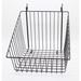 Rebrilliant 12" x 12" Metal Gridwall Slatwall Basket W/Hooks - Black Metal in Gray | 12.68 H x 12.76 W x 13.78 D in | Wayfair