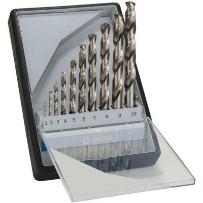 BOSCH 10-tlg. Metallbohrer-Set »Robust Line HSS-G« 1 - 10 mm silber