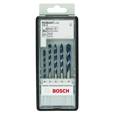 BOSCH 5-tlg. Betonbohrer-Set »CYL-5 Robust-Line« 4 - 8 mm grau