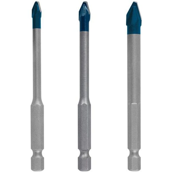 BOSCH 3-tlg. HardCeramic HEX-9 Bohrer-Set 5/6/8 mm (90 mm) weiß Image