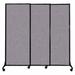 QuickWall Sliding Portable Partition | 7ft Wide and Up to 7'4" Tall Fabric