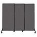QuickWall Sliding Portable Partition | 7ft Wide and Up to 7'4" Tall Fabric