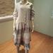 Free People Dresses | Free People Textured Cinch Waist Multi-Colored L | Color: Gray/Tan | Size: L