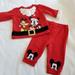 Disney Matching Sets | Disney Christmas Outfit | Color: Red | Size: 3-6mb