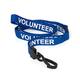 CKB Ltd Volunteer LANYARDS Breakaway Safety Lanyard Neck Strap Swivel Plastic Clip for ID Card Holder - Pull Quick Release Design (Blue, Pack of 100)