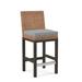 Braxton Culler Seagrass Top Counter Stool Wood/Wicker/Rattan in Brown | 37 H x 18.5 W x 22.5 D in | Wayfair B111-012/0851-55/PEARLGREY