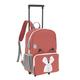 LÄSSIG About Friends Trolley Backpack 2 in 1 Children's Suitcase Backpack 25 x 16 x 39 cm, Orange, Standard Size, Trolley Backpack