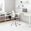 Deflect-O Corporation Medium Pile Carpet Beveled Standard Lip Chair Mat in Black | 0.13 H x 45 W x 53 D in | Wayfair CM14233