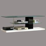 Orren Ellis Aromola TV Stand for TVs up to 58" Wood/Glass/Metal in Brown | 19.62 H in | Wayfair A80F032108BA47FE867393A6512BC6EE