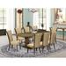 Lark Manor™ Privett Removable Leaf Solid Wood Dining Set Wood/Upholstered in Brown | 30 H in | Wayfair 20500A08B6184A9A8C943A0F2A6BBD07