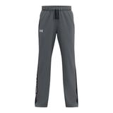 Under Armour Boys' Brawler 2.00 Pants (Size XL) Pitch Grey/White, Cotton,Polyester