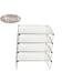 Ybm Home Stackable Mesh Shelf Silver Storage Rack for Kitchen/Office Wire Organizer 16.25 In. L x 10 In. W x 5 In. H 4 Pack