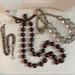 Anthropologie Jewelry | 3 Long Beaded Necklace Bundle | Color: Brown/Tan | Size: Os