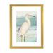 East Urban Home Heron on Seaglass II by Lanie Loreth - Painting Print Paper/Metal in Blue/Green/White | 32 H x 24 W x 1 D in | Wayfair