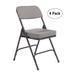 National Public Seating Fabric Padded Stackable Folding Chair Set of 4 Fabric in Gray | 32 H x 18.75 W x 20.75 D in | Wayfair 3212/4