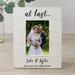 Personalization Mall At Last 5"X7" Matte Wood Single Picture Frame Set in Whitewashed Wood in Brown | 5 H x 6 W x 0.5 D in | Wayfair 32358-4x6V