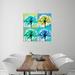 Latitude Run® "Bluegreen Flowers1" Gallery Wrapped Canvas By Albert Koetsier Canvas | 12 H x 12 W x 1.5 D in | Wayfair