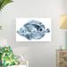 Highland Dunes Blue Ocean Fish IV by June Erica Vess - Wrapped Canvas Painting Canvas in White | 24 H x 36 W x 1.25 D in | Wayfair