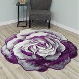 Black/Brown 31 x 0.5 in Area Rug - Winston Porter Villani Floral Multicolor Area Rug Polypropylene | 31 W x 0.5 D in | Wayfair