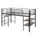 Baugh Platform Loft Loft Bed w/ Shelves by Mason & Marbles in Black, Size 46.2 H x 41.9 W x 78.7 D in | Wayfair 12B3AE0A97264CD1AD11A8A53C5D3668