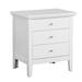 Glory Furniture Hammond 3 - Drawer Nightstand Wood in White/Brown | 26 H x 24 W x 18 D in | Wayfair G5490-N