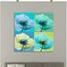 Latitude Run® "Bluegreen Flowers2" Gallery Wrapped Canvas By Albert Koetsier Canvas | 48 H x 48 W x 1.5 D in | Wayfair